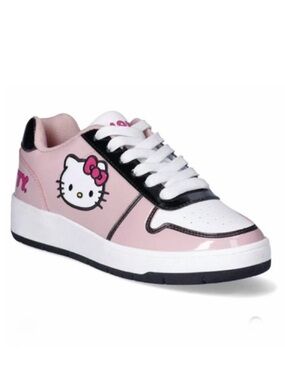 Hello Kitty Women’s Pink Casual Court Sneakers Size 10 Sanrio Hello Kitty